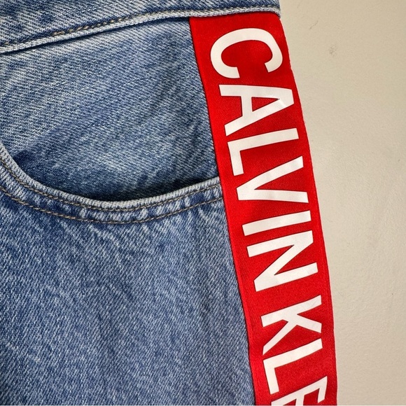 Calvin Klein High Rise Straight Jeans Premium Italian Denim Size 29 100% Cotton - Picture 8 of 16